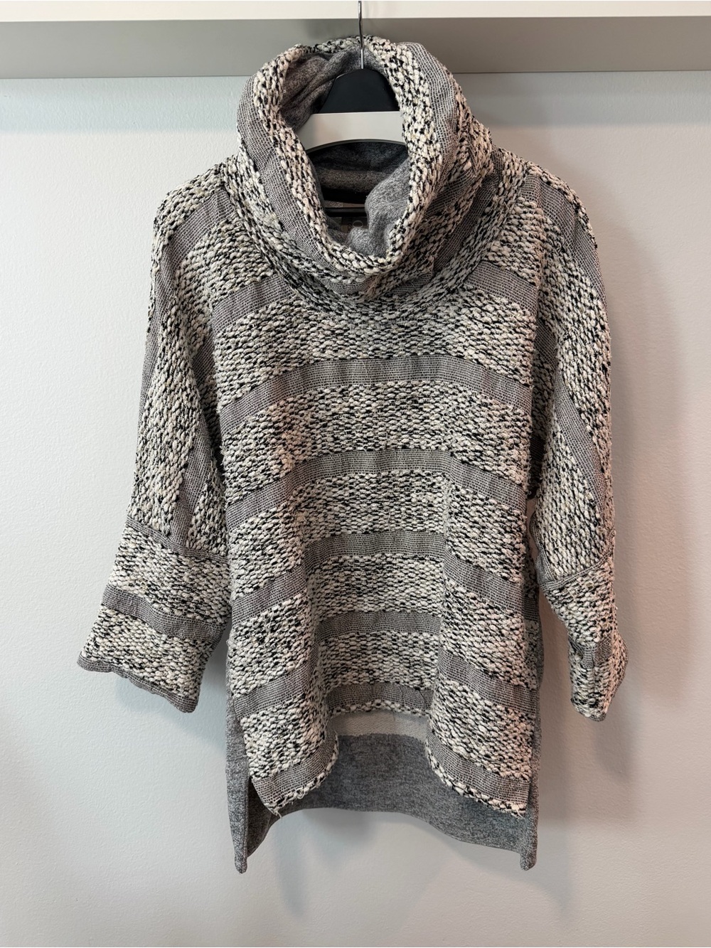 Dolan Left Coast Collection Textured Cowl Neck Oversized Sweater